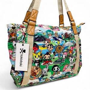 Tokidoki Country Club Sport Print Shoulder Bag Handbag Cute Purse NWT w/ DEFECTS